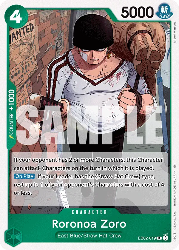 Immagine carta Roronoa Zoro
