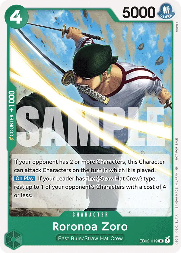 Immagine carta Roronoa Zoro