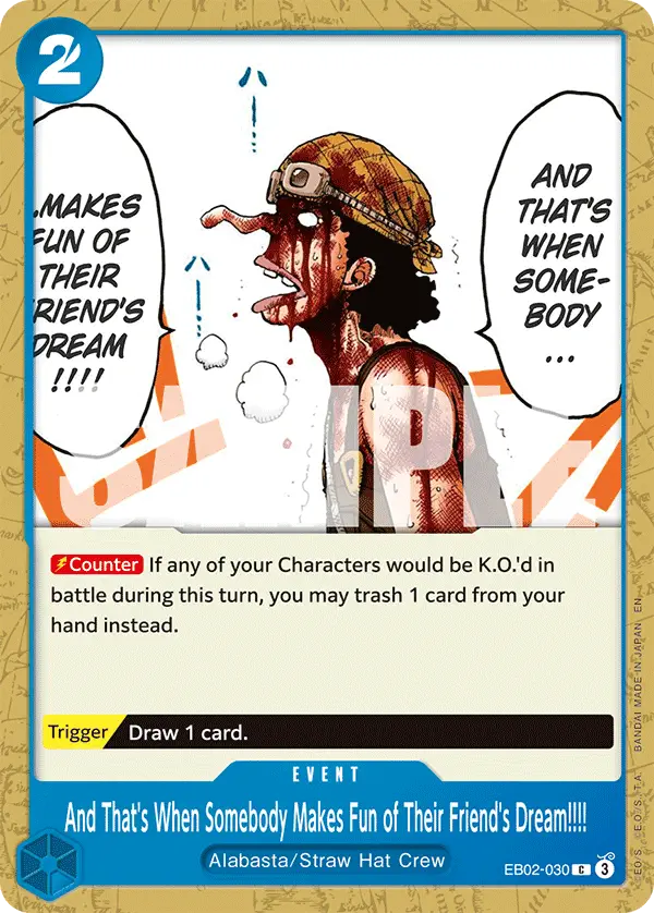 Immagine carta And That's When Somebody Makes Fun Of Their Friend's Dream!!!!