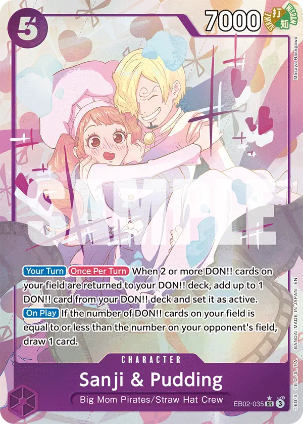 Immagine carta Sanji & Pudding