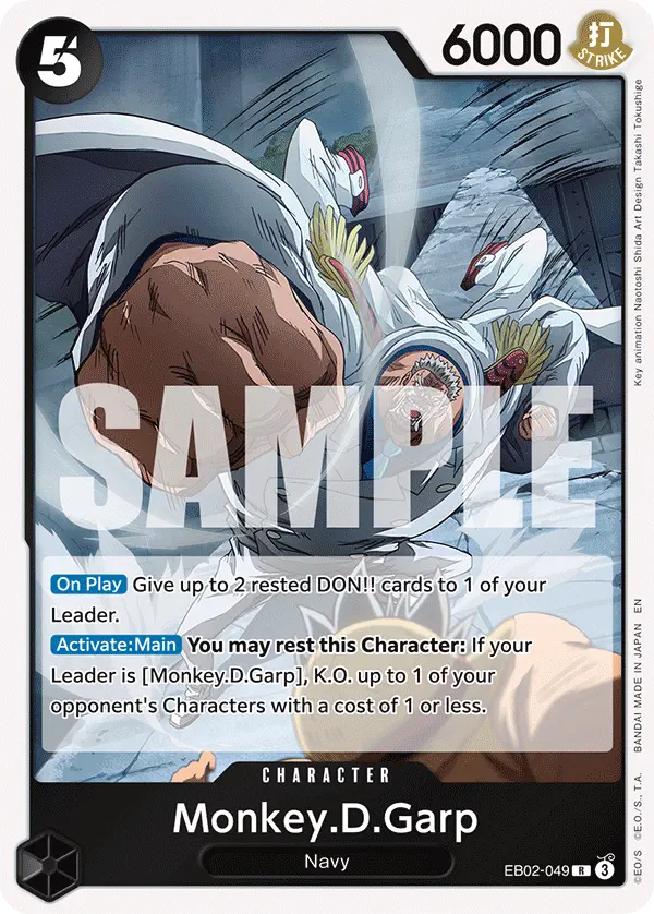 Immagine carta Monkey D Garp