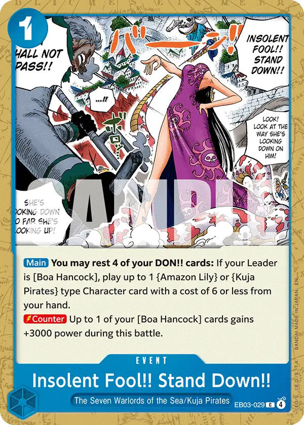 Immagine carta Insolent Fool!! Stand Down!!