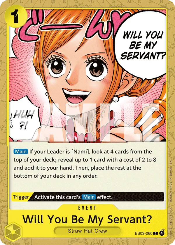 Immagine carta Will You Be My Servant?