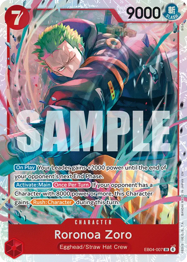 Immagine carta Roronoa Zoro