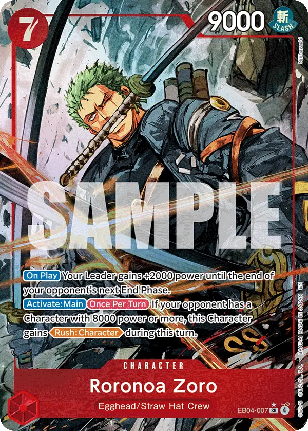 Immagine carta Roronoa Zoro