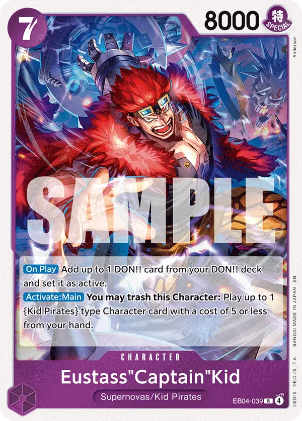Immagine carta Eustass Captain Kid