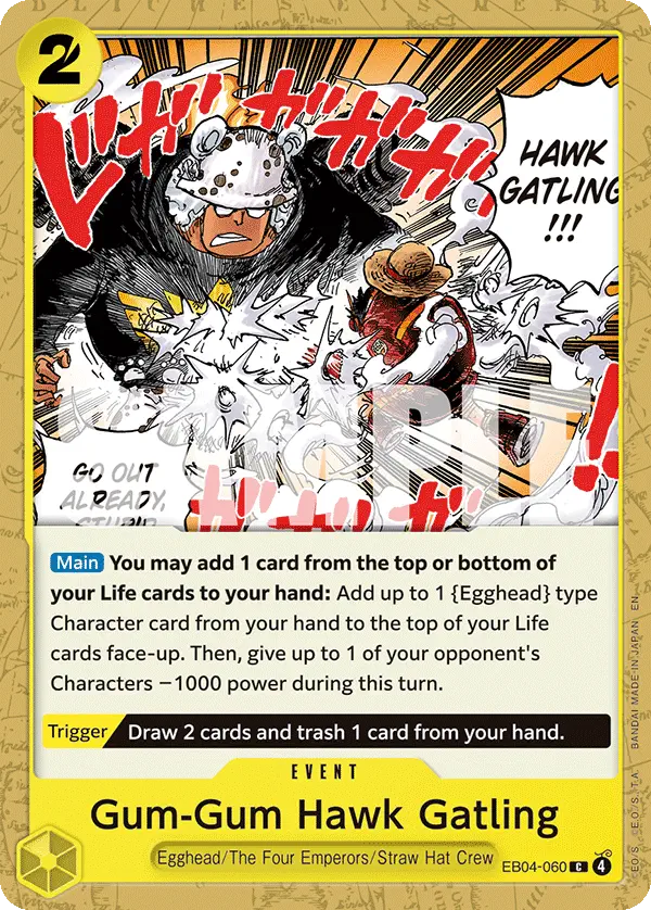 Immagine carta Gum-gum Hawk Gatling