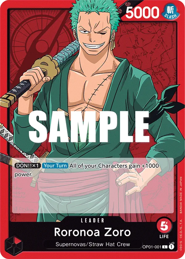 Immagine carta Roronoa Zoro