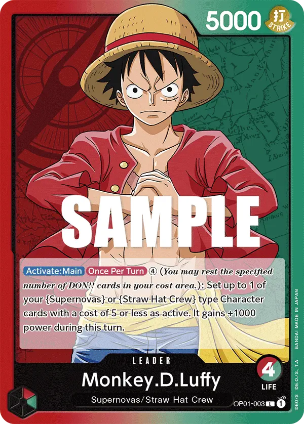 Immagine carta Monkey D Luffy