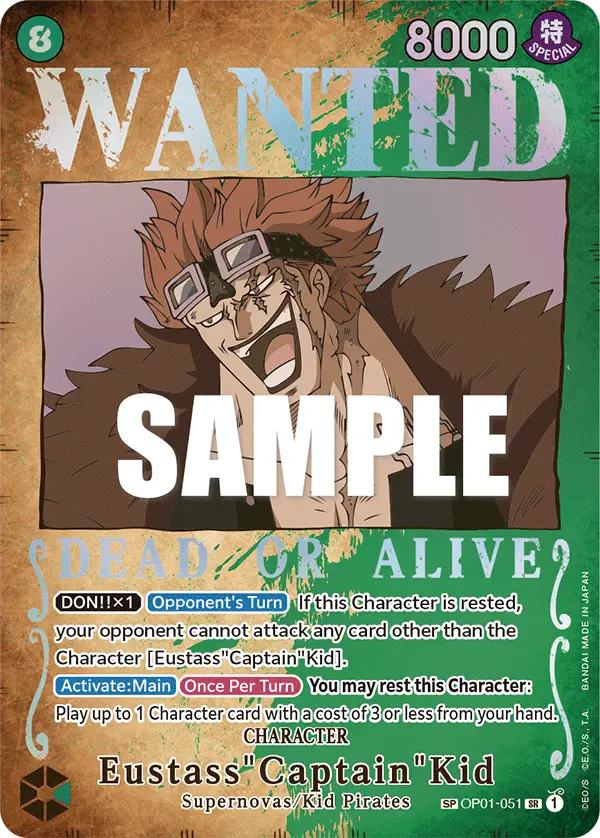 Immagine carta Eustass "captain" Kid