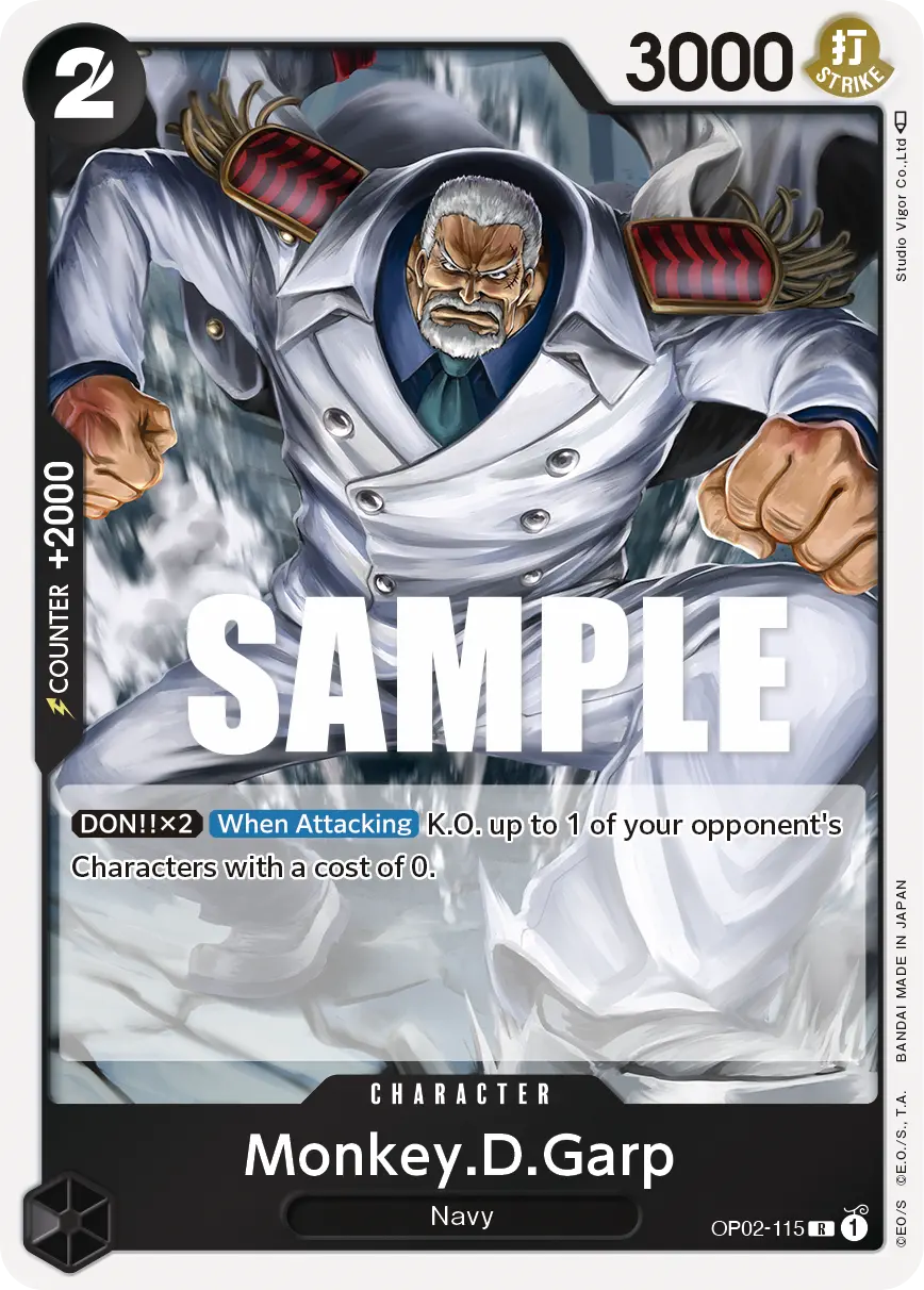 Immagine carta Monkey D Garp