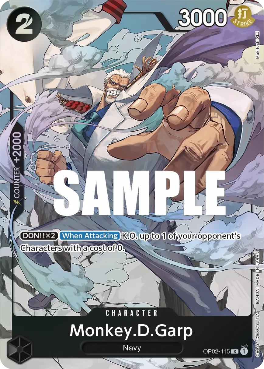 Immagine carta Monkey D Garp