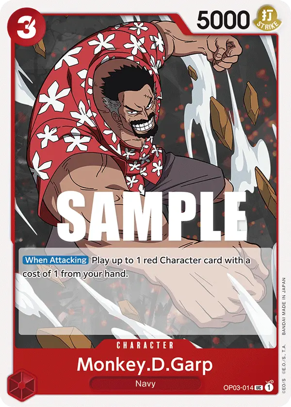 Immagine carta Monkey D Garp