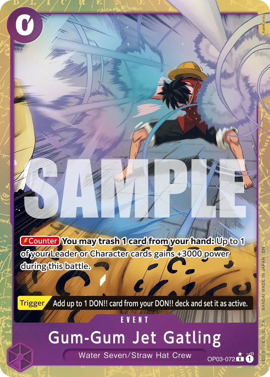 Immagine carta Gum-gum Jet Gatling