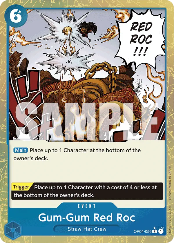 Immagine carta Gum-gum Red Roc
