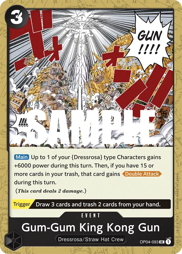 Immagine carta Gum-gum King Kong Gun