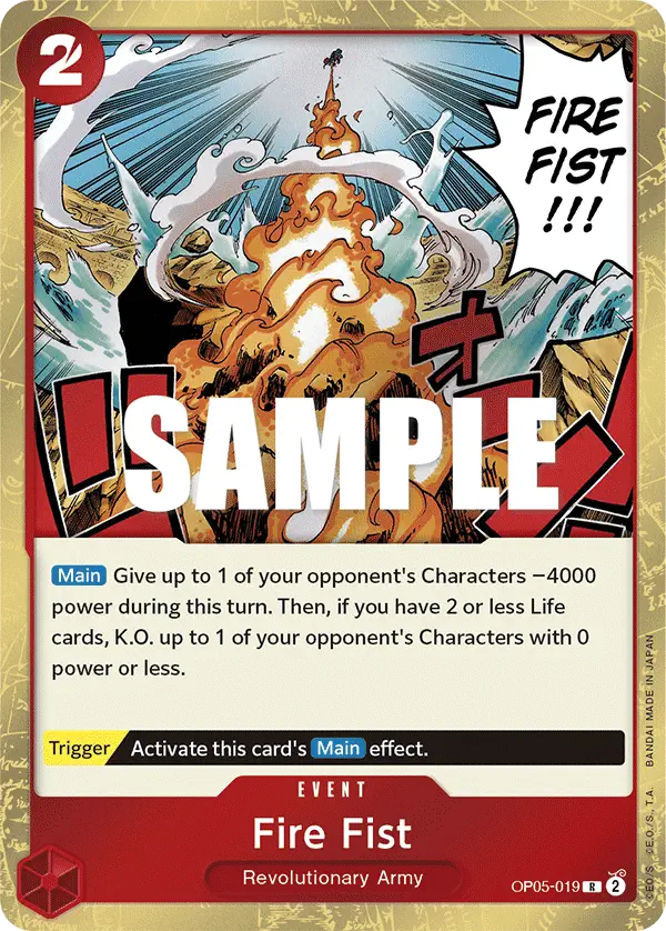 Immagine carta Fire Fist