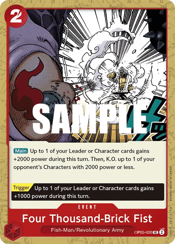 Immagine carta Four Thousand-brick Fist