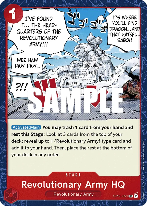 Immagine carta Revolutionary Army Hq