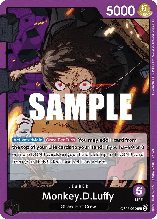 Immagine carta Monkey D Luffy