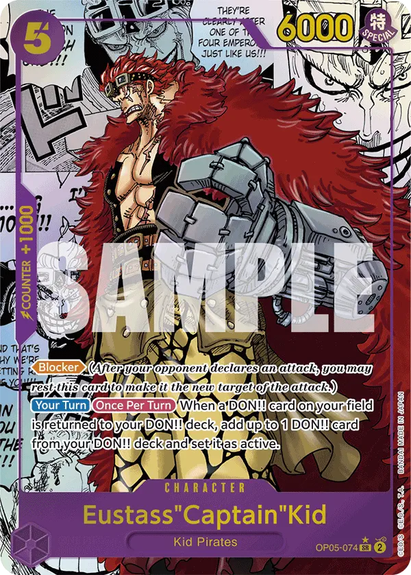 Immagine carta Eustass "captain" Kid