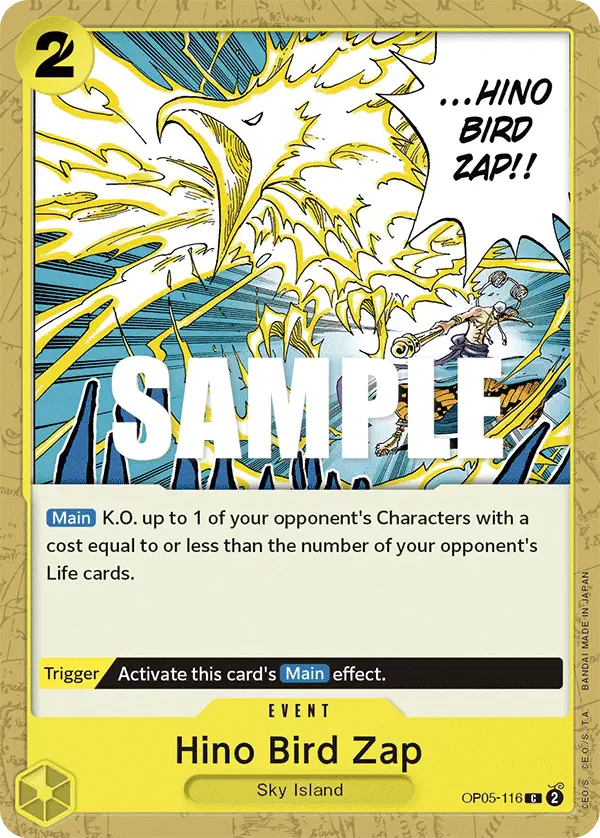 Immagine carta Hino Bird Zap