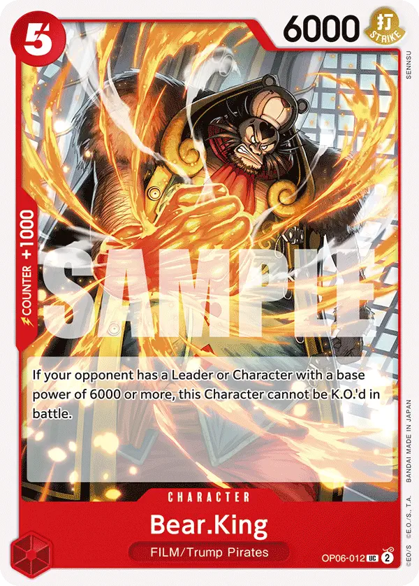 Immagine carta Bear King