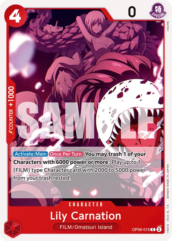 Immagine carta Lily Carnation