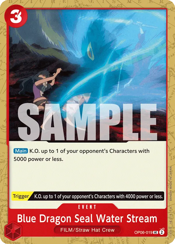 Immagine carta Blue Dragon Seal Water Stream