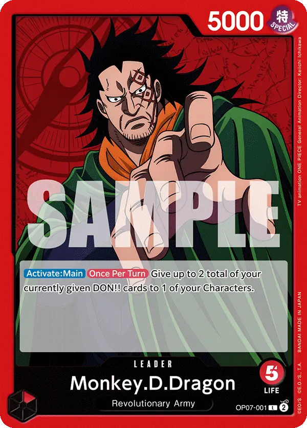 Immagine carta Monkey D Dragon
