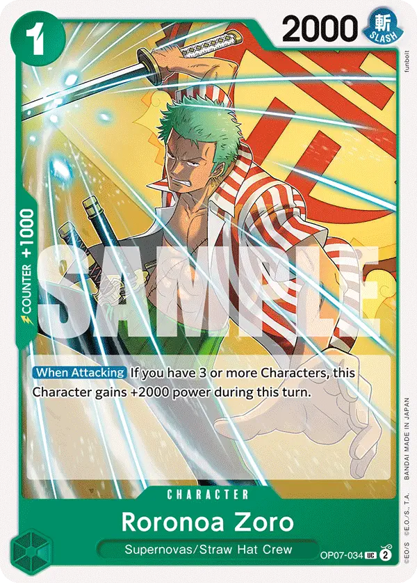 Immagine carta Roronoa Zoro