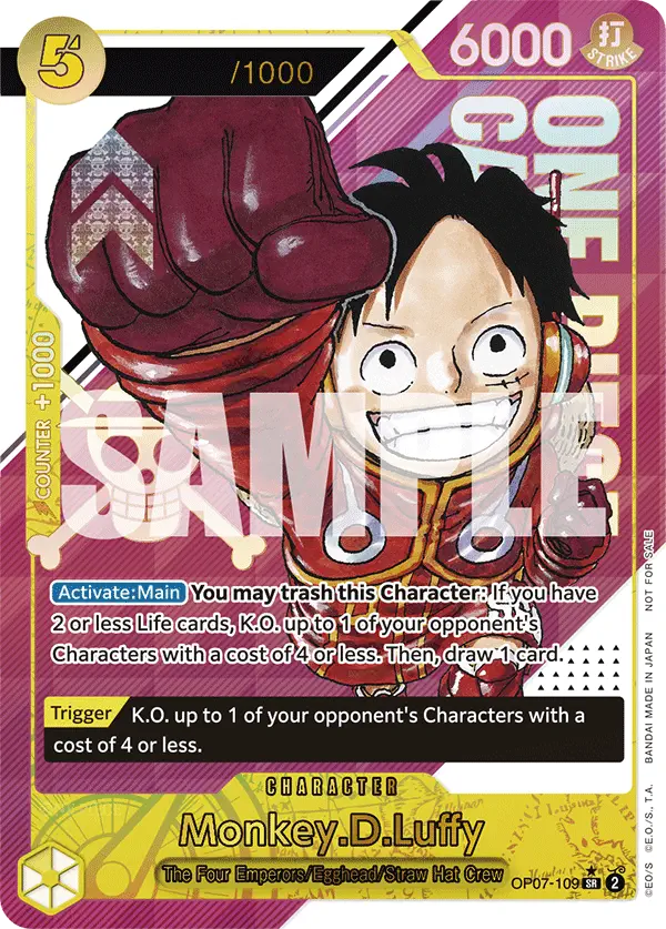 Immagine carta Monkey D Luffy