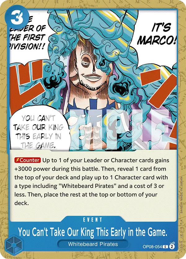 Immagine carta You Can't Take Our King This Early In The Game