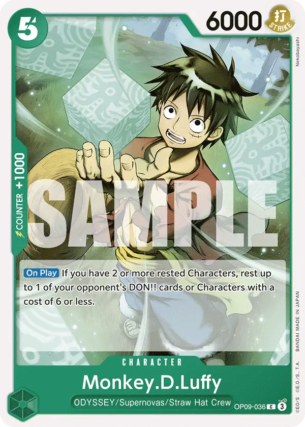 Immagine carta Monkey D Luffy