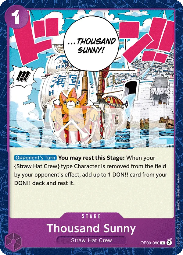 Immagine carta Thousand Sunny