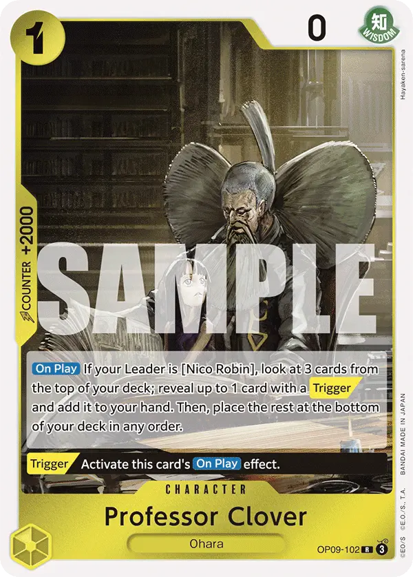 Immagine carta Professor Clover
