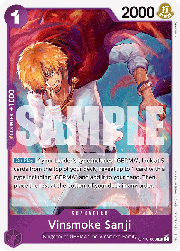 Immagine carta Vinsmoke Sanji