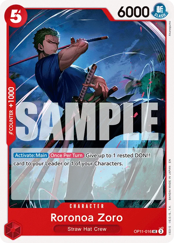 Immagine carta Roronoa Zoro