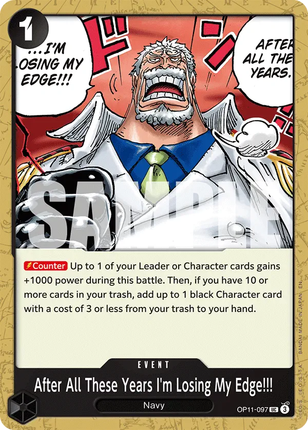 Immagine carta After All These Years I'm Losing My Edge!!!