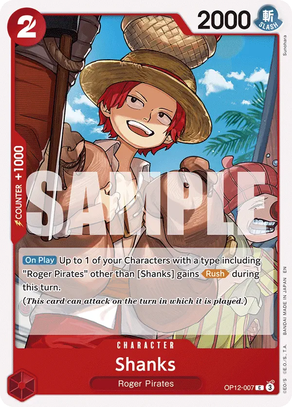 Immagine carta Shanks