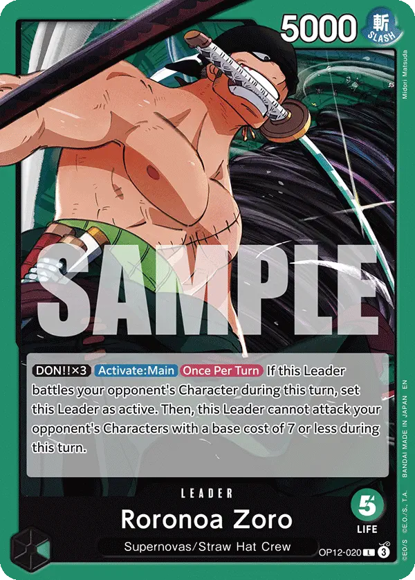 Immagine carta Roronoa Zoro