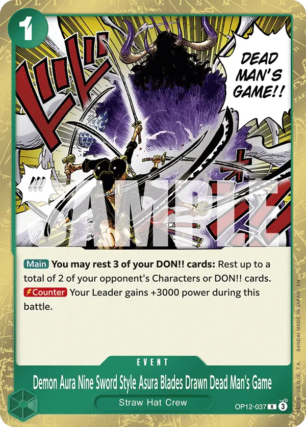 Immagine carta Demon Aura Nine Sword Style Asura Blades Drawn Dead Man's Game