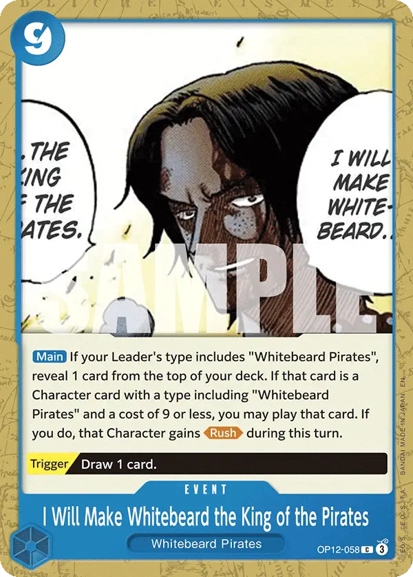 Immagine carta I Will Make Whitebeard The King Of The Pirates