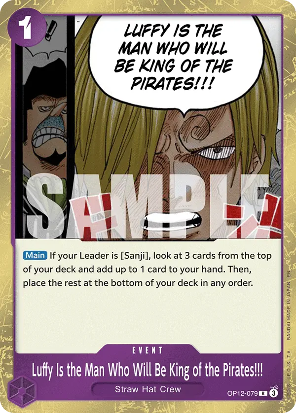 Immagine carta Luffy Is The Man Who Will Become The King Of Pirates!!!
