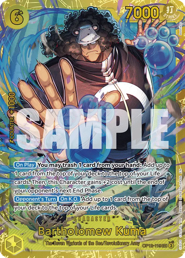 Immagine carta Bartholomew Kuma