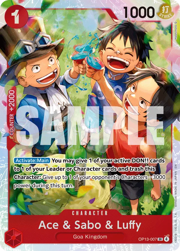Immagine carta Ace & Sabo & Luffy