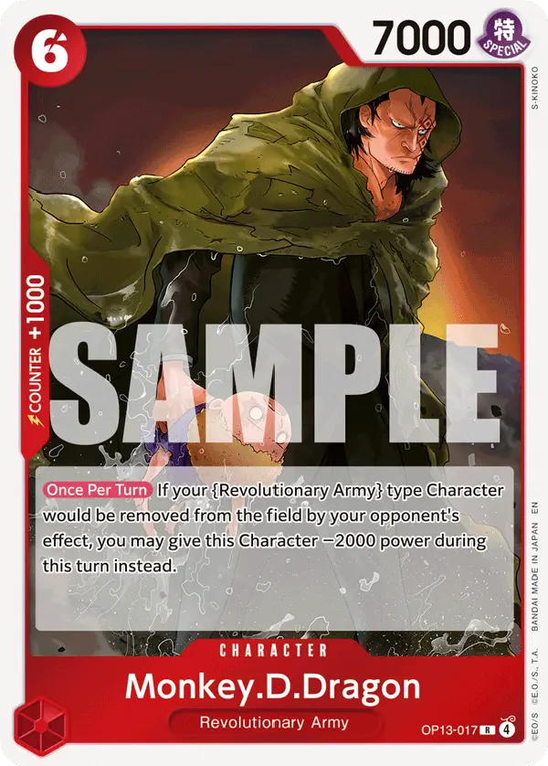 Immagine carta Monkey D Dragon