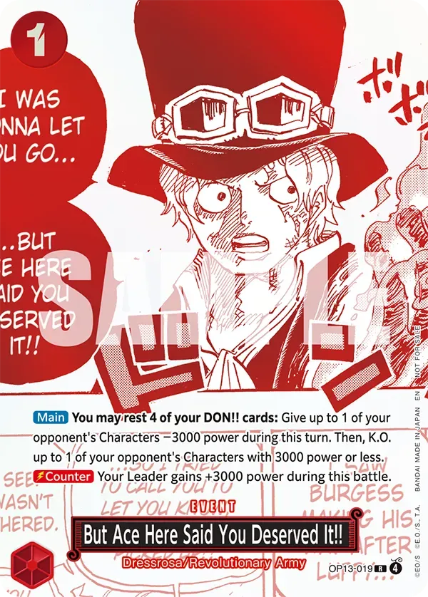Immagine carta But Ace Here Said You Deserved It!!