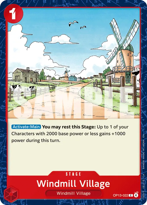 Immagine carta Windmill Village