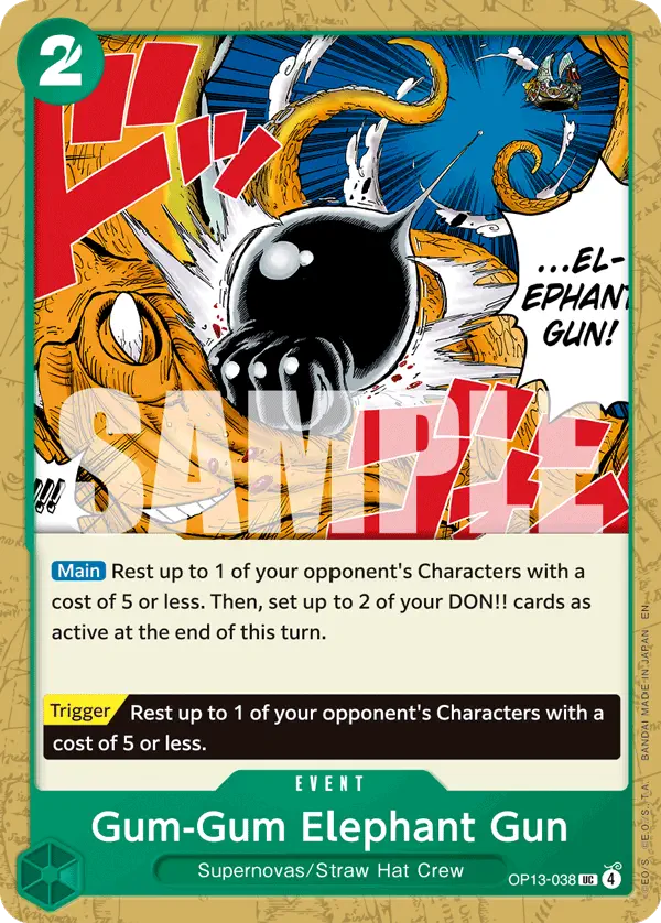 Immagine carta Gum-gum Elephant Gun